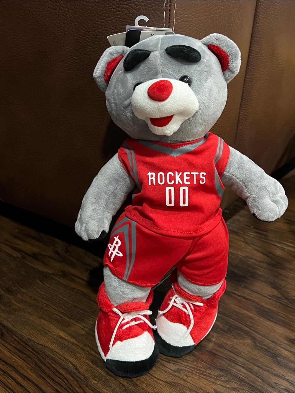 NBA Houston Rockets Clutch The Bear 14" Mascot Plush Toy FOCO NWT
